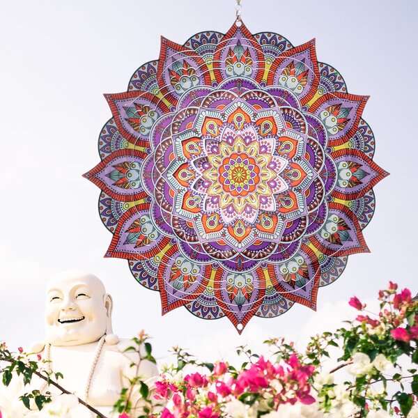 Zahradní větrná dekorace Mandala Kashmir 20 cm