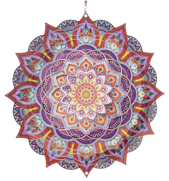 Zahradní větrná dekorace Mandala Kashmir 20 cm