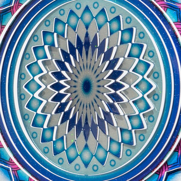 Zahradní větrná dekorace Mandala Assam 25 cm