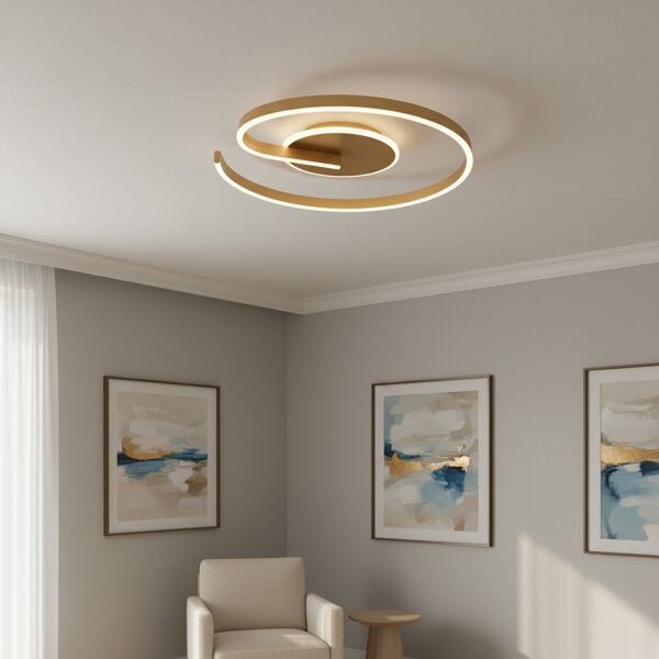 Brilagi -LED Stmívatelné stropní svítidlo SPIRAL LED/56W/230V 3000/4000/6000K+DO