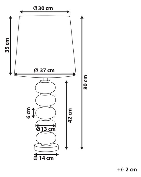 Stolní lampa FRIO Kov Bílá