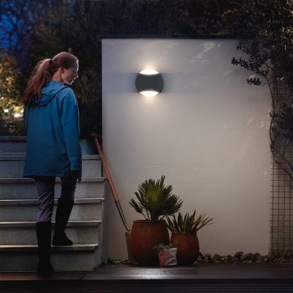 Philips 17338/93/PN - Venkovní nástěnné svítidlo MYGARDEN LIMESTONE 2xGU10/5W IP44