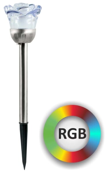 LED RGB Solární svítidlo ROSE LED/1,2V 100 mAh IP44