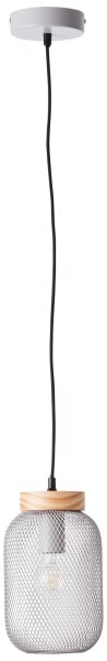 Brilliant - Lustr na lanku GIADA 1xE27/40W/230V pr. 16 cm šedá