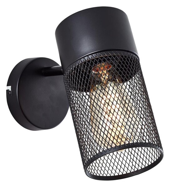 Brilliant - Nástěnné bodové svítidlo KAMOLO 1xE27/40W/230V černá