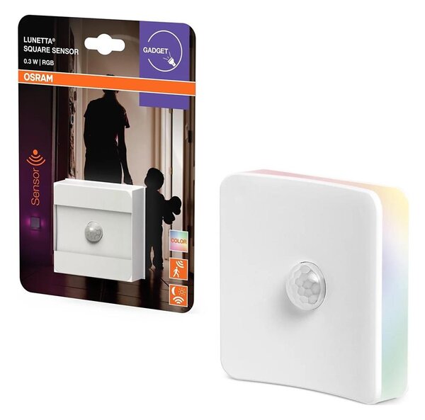 Osram-LED RGB Orientační svítidlo do zásuvky se senzorem LUNETTA LED/0,3W/230