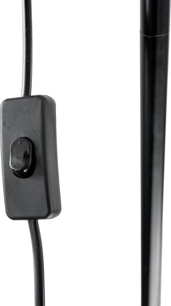 Stojací lampa 1xE27/40W/230V černá
