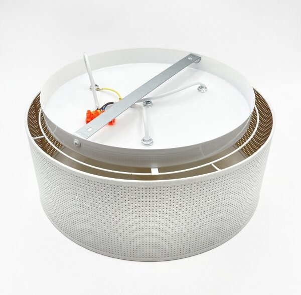 Stropní svítidlo SIRJA PLISADO 3xE27/15W/230V pr. 35 cm bílá/zlatá