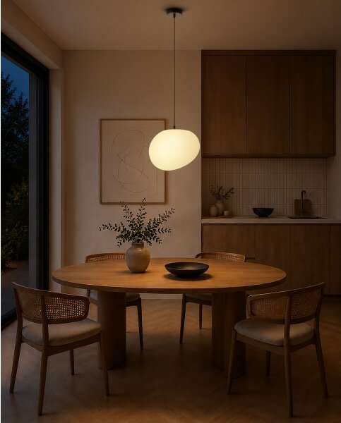 BRILAGI - Lustr na lanku PEBBLES 1xE27/40W/230V pr. 30 cm černá