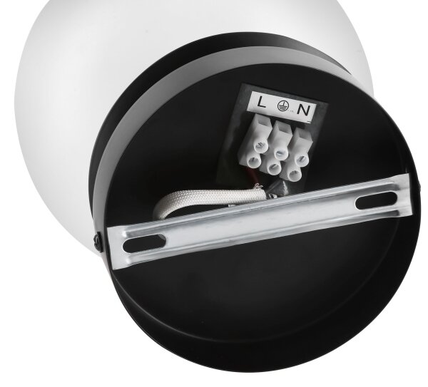 BRILAGI - Nástěnné svítidlo POLOS 1xE27/40W/230V pr. 20 cm černá