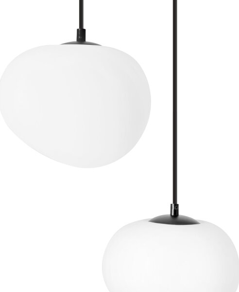 BRILAGI - Lustr na lanku PEBBLES 3xE27/40W/230V černá