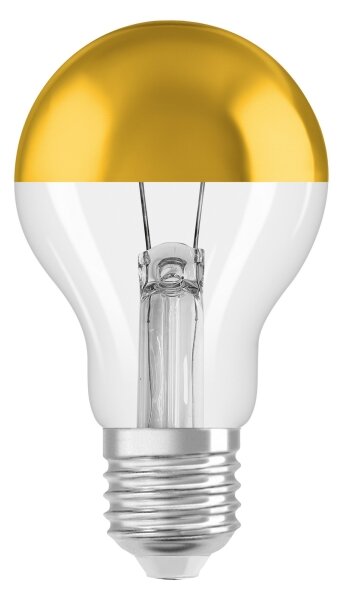 LED Žárovka se zrcadlovým vrchlíkem SUPERSTAR E27/7W/230V 2700K zlatá - Osram