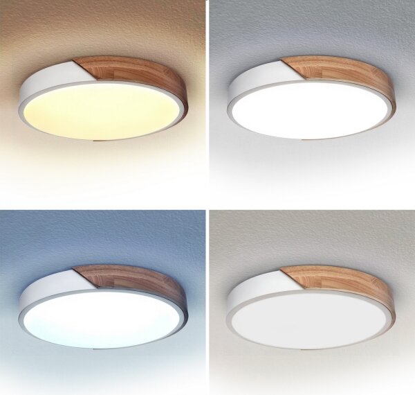 Brilagi - LED Stmívat. svítidlo PILANA LED/48W/230V dub/bílá pr. 40 cm + DO