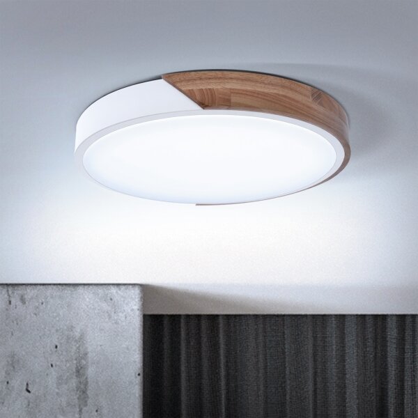 Brilagi - LED Stmívat. svítidlo PILANA LED/48W/230V dub/bílá pr. 40 cm + DO