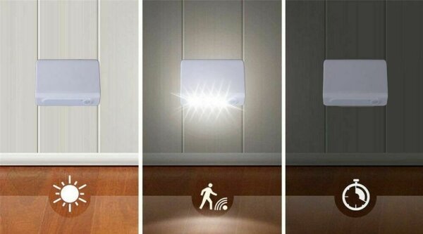 Grundig - LED Noční světlo se senzorem LED/3xAAA