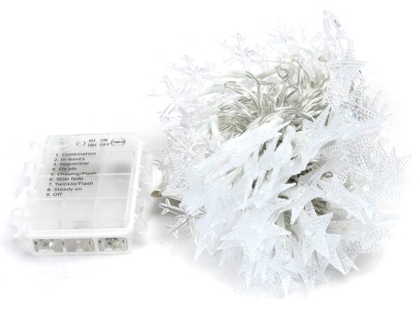 Aigostar - LED RGBY Venkovní vánoční řetěz 100xLED/8 funkcí 3xAA 10m IP44 hvězdy