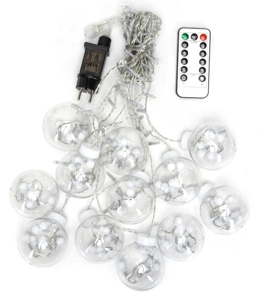 Aigostar - LED Ven. ván. řetěz 120xLED/6W/230V/8 funkcí 3x0,6m IP44 tep bílá+DO