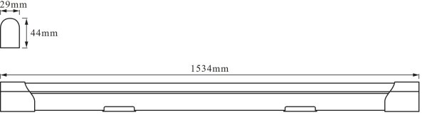 Osram - LED Podlinkové svítidlo BATTEN LED/24W/230V 153,4 cm