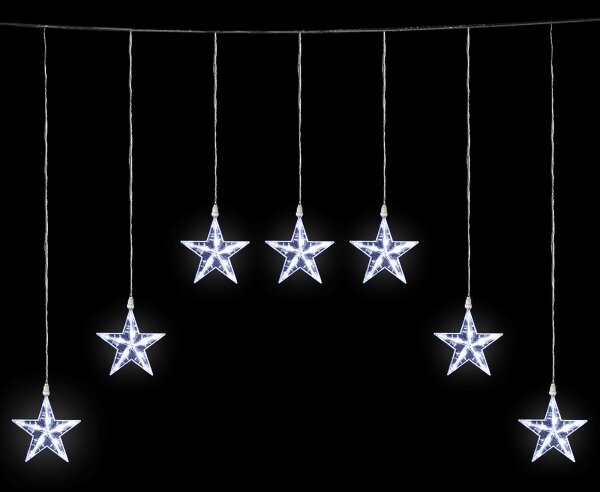 Aigostar - LED Venkovní řetěz 70xLED/230V 1,2x1m IP44 studená bílá hvězd