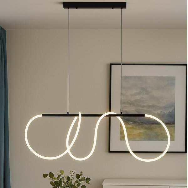 LED Lustr na lanku FLEXI LED/45W/230V 4000K černá