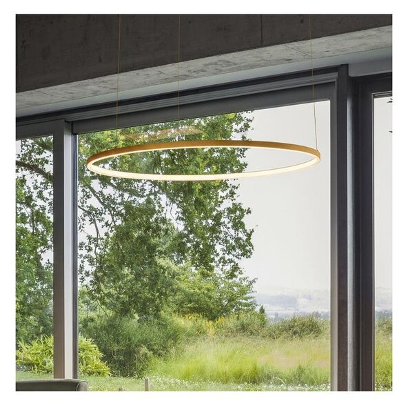 Ideal Lux - LED Lustr na lanku ORACLE SLIM LED/29W/230V 3000K pr. 50 cm zlatá