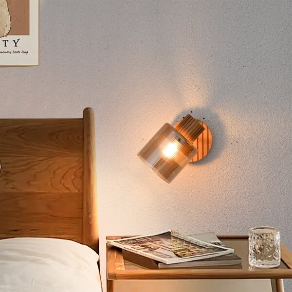 Brilagi - Nástěnné bodové svítidlo HYGGE 1xE14/15W/230V dřevo/kouřová