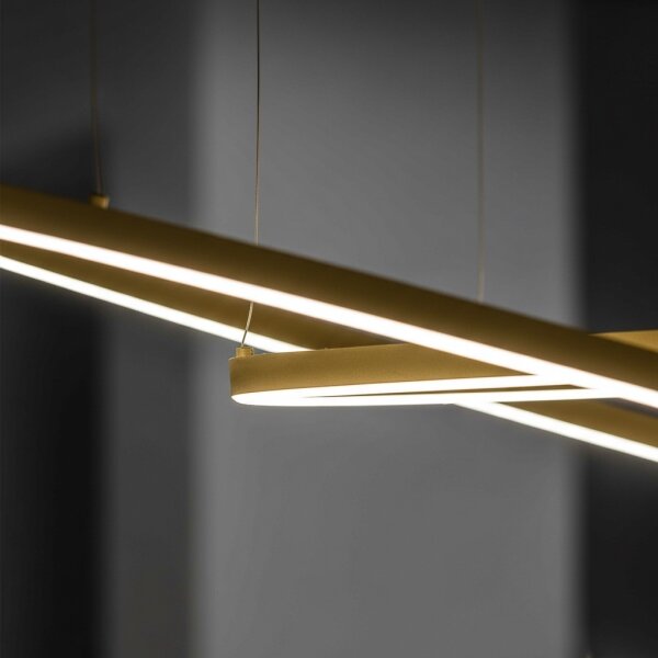 Ideal Lux - LED Lustr na lanku ORACLE SLIM LED/29W/230V 3000K pr. 50 cm zlatá