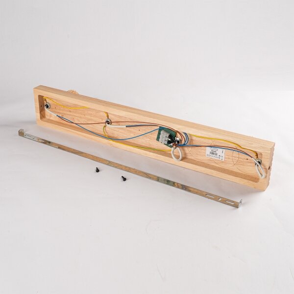 Brilagi - Bodové svítidlo HYGGE 4xE14/15W/230V dřevo/kouřová