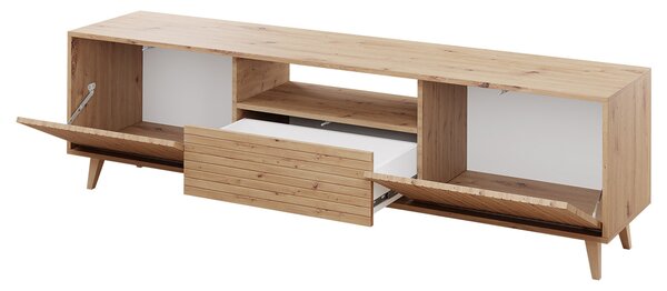 Široký stolek pod TV PRESIDIO - dub artisan
