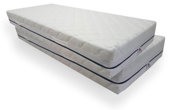 Bazyl.cz Matrace WELLS MEMORY PLUS 7 zón 25cm AKCE 1+1 - 80x200cm