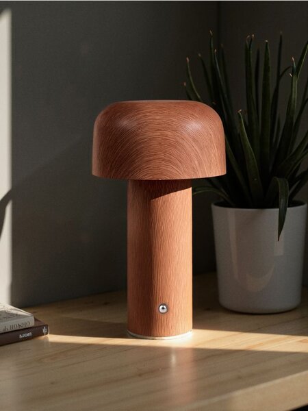 Sinsay - LED stolní lampa ve tvaru houby - hnědá