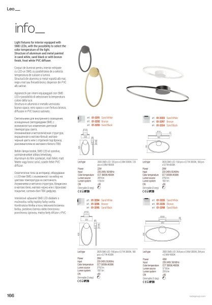 Redo 01-3339 - LED Stmívatelný lustr na lanku LEO LED/48W/230V černá