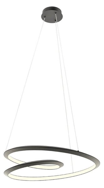 Redo 01-3378 - LED Stmívatelný lustr na lanku STORM LED/60W/230V černá