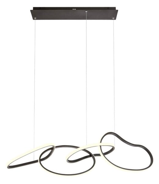 Redo 01-3390 - LED Stmívatelný lustr na lanku BIAS LED/90W/230V černá