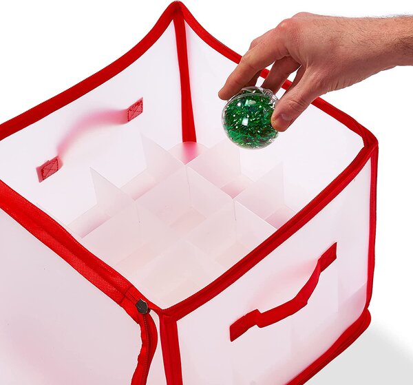 VERK GROUP Vánoční úložný box na baňky, koule a vánoční ozdoby, 32kusů