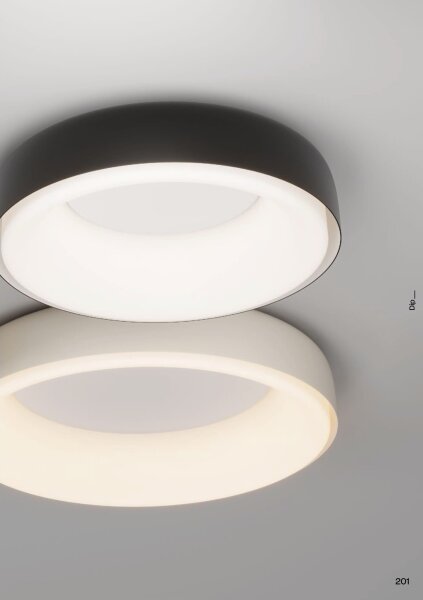 Redo 01-3722 - LED Stropní svítidlo DIP LED/30W/230V 48,6 cm černá