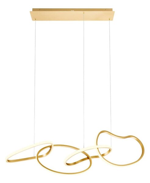 Redo 01-3389 - LED Stmívatelný lustr na lanku BIAS LED/90W/230V zlatá
