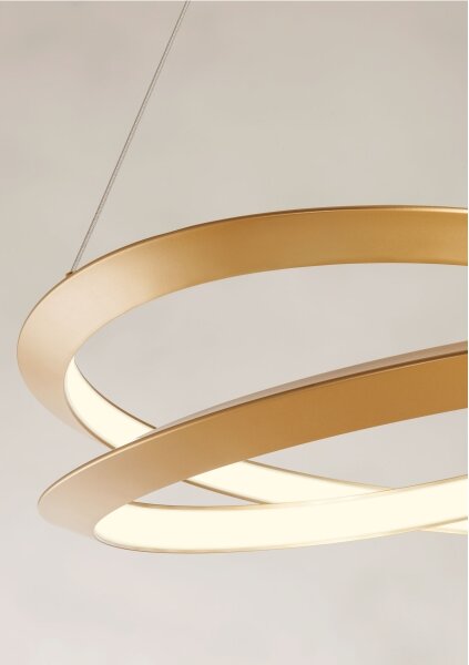 Redo 01-3377 - LED Stmívatelný lustr na lanku STORM LED/60W/230V zlatá