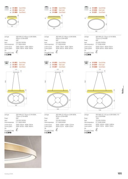 Redo 01-3808 - LED Stmívatelné stropní svítidlo NOBU LED/60W/230V černá