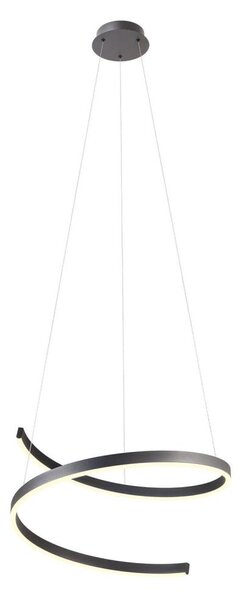 Redo 01-4015 - LED Stmívatelný lustr na lanku SCROLL LED/38W/230V černá