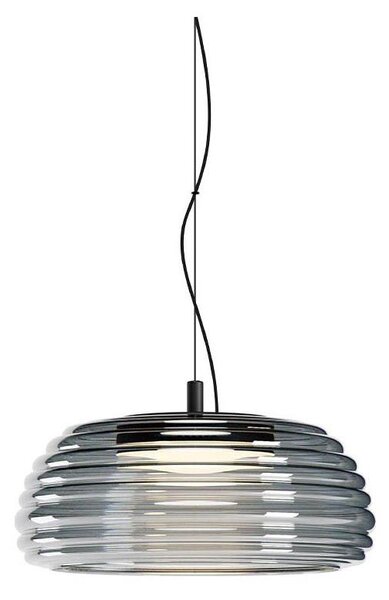 Redo 01-4541 - LED Stmívatelný lustr na lanku ONDULA LED/12W/230V černá/kouřová