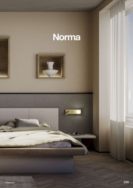 Redo 01-4661 - LED Nástěnné svítidlo NORMA LED/5W/230V + LED/3W CRI 90 USB zlatá