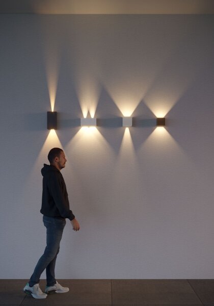 Redo 90294 - LED Venkovní nástěnné svítidlo VARY 2xLED/10W/230V 3000K IP54 bílá