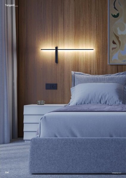 Redo 01-4675 - LED Nástěnné svítidlo TANGENT LED/9W/230V CRI 90 černá