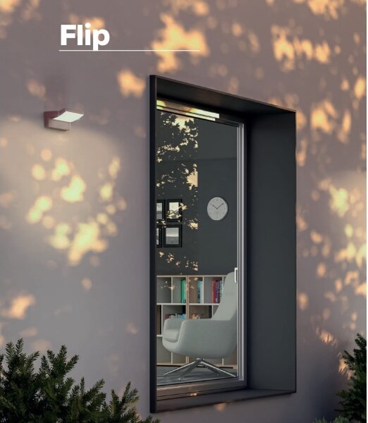 Redo 90716 - LED Venkovní nástěnné svítidlo FLIP LED/40W/230V IP54 hnědá