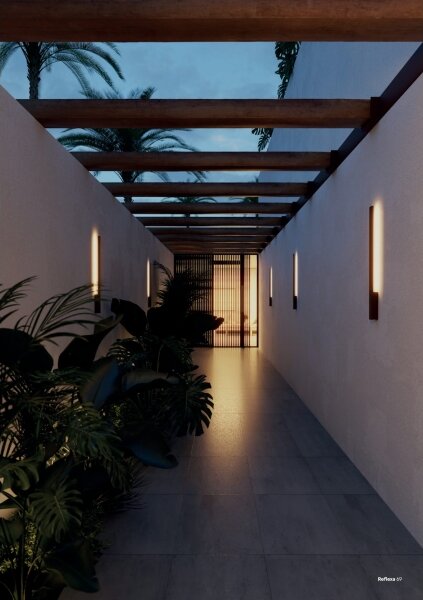 Redo 90872 - LED Venkovní nástěnné svítidlo REFLEXA LED/6W/230V IP54 černá