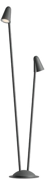 Redo 90711 - LED Venkovní lampa NIVALIS 2xLED/6,9W/230V 110 cm IP65 antracit
