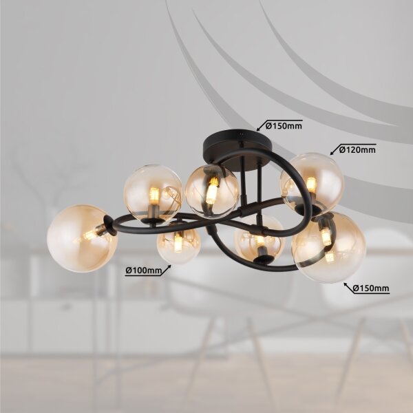 Globo 56141-7D - LED Přisazený lustr TUBERIUS 7xG9/3,5W/230V