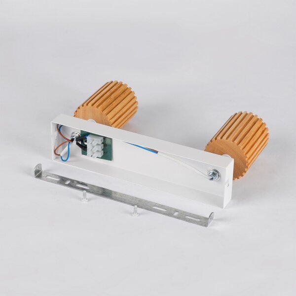 Brilagi - Bodové svítidlo MODERN WOOD 2xGU10/8W/230V dřevo/bílá