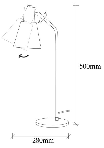 ASIR Stolní lampa SIVANI zlatá
